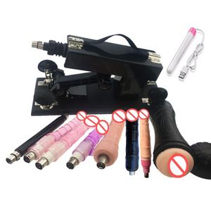 Automatisk justerbar hastighet sexmaskinpistol med stor svart dildo -maskin för kvinnlig kvinnlig onani Love Machine DHL SH3612481