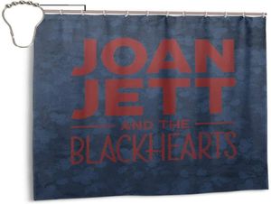 GVV Dekorat łazienki zasłona prysznicowa Joan Jett Blackhearts trwałe tkaninowe kurtyna Wodoodporna kolorowa fanów 66x72 In168CMX18652739