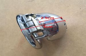 2016 China Newest Lock Design 25mm Cage Length Stainless Steel Super Small Male Chastity Devices 1quot Short Cock Cage For Men1542276