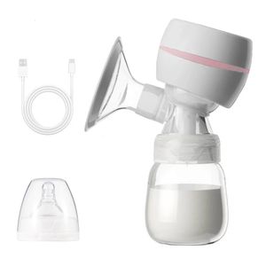 母乳育児用のLEDスクリーン付きポータブル統合電気母乳ポンプ3モード9吸引レベル低ノイズ180mlミルクボトル240109