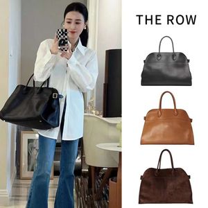 The Row Margaux15 suede tote bag original Dong Jies same large capacity commuting womens bag high quality