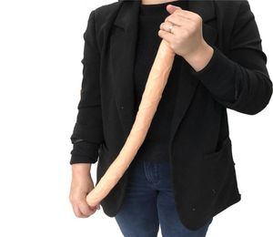 L 55cm 2156 inç süper yapay penis lezbiyen penis ürünleri çifte dildos uzun konsoladorlar kadın için seks oyuncakları mx2004228942790