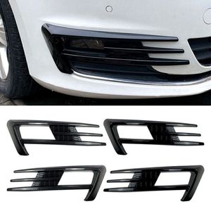 Nytt för VW Golf 7 Mk7 Golf 7 Pre-Facelift Front Bumper Lip Spoiler Car Bumper Fog Lamp Grille Cover Trim Body Kit 2012-2017 Tuning