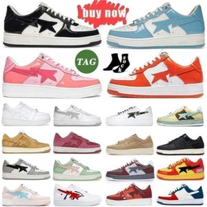 2024 Buty Sneakers Woman talerz-forme staesi moda patent skórzana czarna biała na zewnątrz gorąca wyprzedaż