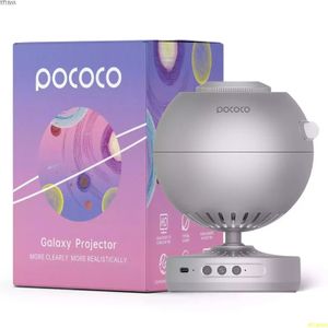 Pococo Galaxy Projector Home Planetarium Star for Stress Relief Night Light Desk Decorfect Pomysły na prezenty 240126