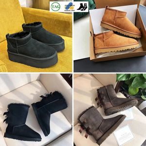 مصمم ثلج ناعم Uggg Boots Ug Mini Woment Winter Uglies Australia Tasman Platfor