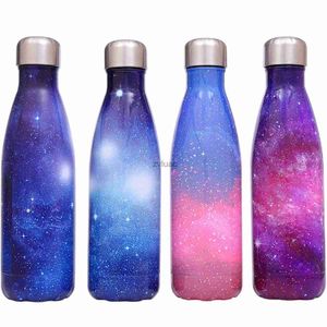 water bottle Stainless Steel Double Walled Sport Bottles Leak Proof Thermo Vacuum Insulated Metal Water BottleKeep Cold and Hot 500ml YQ240110