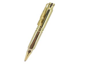 Bollpoint Pens ACMECN Gold Pen med gevärstil Gunformad bult Bollpappery för butik Promotion Gift9973661