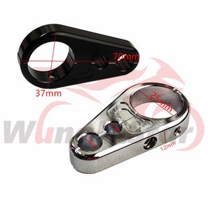 25mm Siyah Gümüş Çerçeve Debriyaj Kablo Fren Hattı Tutucu Clamp CNC Alaşım Talavları Motorcross Motorcros Motosiklet Bisiklet