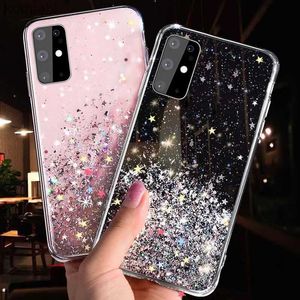 Custodie per cellulari Custodia Glitter Star di lusso per Samsung Galaxy A01 A02 A20E A21S A10 A12 A21 A31 M31 A40 A41 A51 A52 A70 A71 A82 5G Cover in siliconeL240110