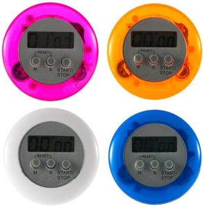 Cooking Timer Digital Alarm Kitchen Timers Gadgets Mini Cute Round LCD Display Count Down Tools Batteri installerat med Clip LX88999052552