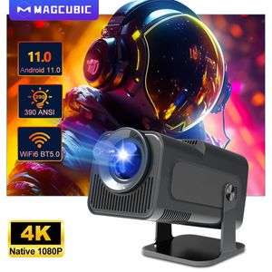 Magcubic 4K Android 11 Projector Native 1080P 390ANSI HY320 Dual Wifi6 BT50 19201080P Cinema portable Projetor upgrated HY300 240110