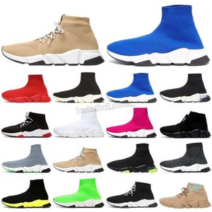 Mody Trenerów Speed ​​Buty Sock Booties Men Kobiet Luksusowy projektant Walking Lace Socks Runners Męs