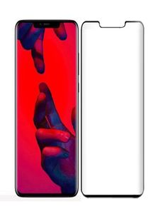 Ochraniacz ekranu dla Huawei Mate 20 Pro 3D Curved Front Film Temperowany szklany ochron z czarnym jedwabem i detalicznym P4538880