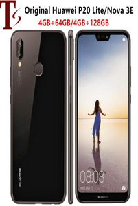 Huawei p20 lite firmware global nova 3e smartphone face id 584 polegadas tela de visão completa android 80 corpo de vidro 24mp câmera frontal9168253