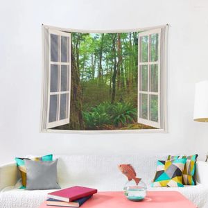 Tapestries Window To Enchanted Forest Ferns Tapestry Wall Coverings Room Decorations Aesthetic