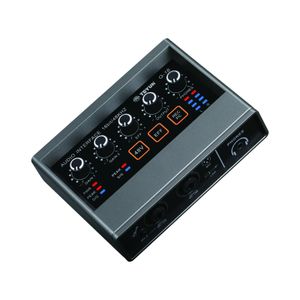 TEYUN Q16 Professional Audio Sound Card with Electric Guitar Monitor Recording Live Broadcast for Singing Computer PC Studio 240110