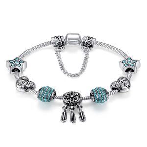 2024DESIGNER PANDORABRACELETスタームーンデュアルプルヘビ骨家族の魅力的なブレスレットギフトガールフレンドの妻としての女の子や娘へ