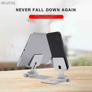 Cell Phone Mounts Holders Universal Desktop Mobile Phone Holders Aluminum Folding Tablet Holder Portable Phone Stands Support Accessories YQ240110