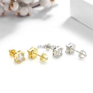 Stud Ce04799 Lefei Fashion Classic Trendy Luxury Moissanite Creative VVS Square Earrings Charm Women Silver S925 Wedding Jewelry Gift YQ240110