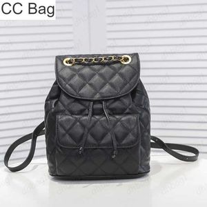 Caviar Quilted 10a Womens Classic Backpack Bag Leather Italy Bags Calfskin Real Gold Metal Hardware Drawstring Bucket Handbags Large