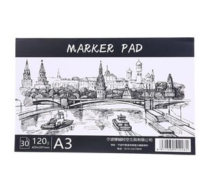 Anteckningar A3A4B5 Drawing Paper Pad Notebook Sketch Book for Marker Art Paiting Diary Student Gifts 30 Sheets 090F3192209