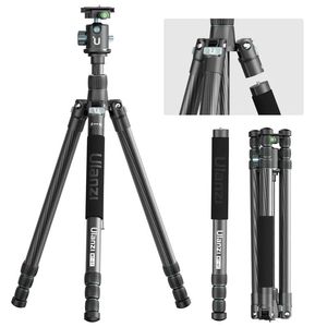 Monopods Ulanzi Mt61 Carbon Fiber Alloy Travel Tripod Portable Outdoor Smartphone Dslr Camera Tripod Monopod with Panoramic Ball Head