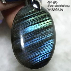 Ciondoli Top Ciondolo in labradorite naturale per donna Signora Uomo Guarigione Fortuna Regalo d'amore Cristallo Perline d'argento Pietra Gioielli in pietra di luna AAAAA