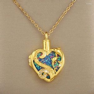 Collane con ciondolo A forma di cuore Madre e bambino Delfino Lettera Apertura Chiusura Collana Po Regalo di compleanno Natale