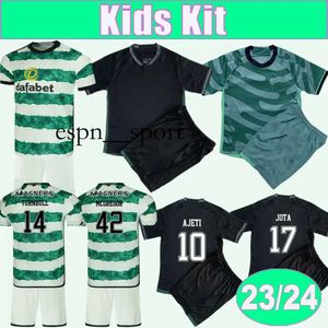 ESPNSPORT 23 24 McGregor Jota Kids Kit Soccer Jerseys Turnbull Forrest Eti Johnston Home Away Black 3rd Children's Suit Football Shirts Uniforms