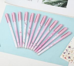 Ballpoint Pens 1PCS Sakura ERASABLE PIN 05 mm Creative Student Gel Nowość papieru papiernicze Śliczne niebieskie podpis Kawaii School Supplies6983552