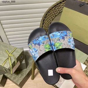 Designer Slide Slide Moda feminina Flipers de luxo Lexury Rubber Sandals Floral Floris Summer Summer Beach Shoes Loafer Sole Slide