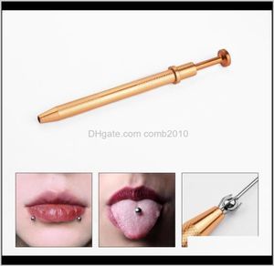 Microblading 4 pontas suporte de contas ferramenta de coleta de joias ferramenta de agarramento de contas de liga dourada ferramenta de piercing de tatuagem corporal de alta precisão 057090910