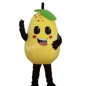 Costume da mascotte di frutta di alta qualità Personaggio dei cartoni animati di anime Tema unisex per adulti Puntelli pubblicitari Festa di Natale Abito da esterno