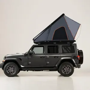 Outdoor hard shell roof triangle tent SUV car folding roof tent hard top luggage rack car travel artifact