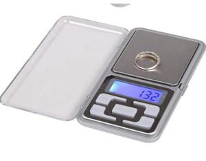 Digital Pocket Scales Digital Jewelry Scale Gold Silver Coin Grain Gram Pocket Size Herb Mini Electronic backlight Scale 12pcs1973216