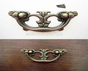 Todo 6 peças de latão antigo vintage em forma de borboleta móveis joias baú armário gaveta alça puxador 83x31mm5993926