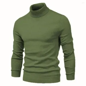 Maglioni da uomo Moda Uomo Autunno Inverno Maglione Pullover caldi Colletto di alta qualità Basic Casual Slim Comodo