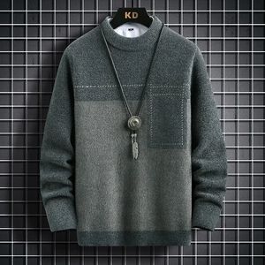 Maglioni uomo inverno stile coreano modello a righe mens maglione caldo uomo maglioni moda autunno pullover di lana da uomo M-XXXL 240110