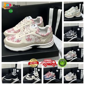 Scarpe firmate da uomo Scarpe da corsa Channel Sneakers Donna Scarpe sportive da donna Piattaforma classica Scarpe da viaggio pelle bovina moda Lettere canale in pelle Scarpe da ginnastica