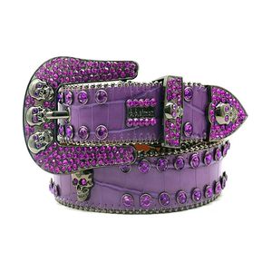 Designer belt bb belts Fashion Luxury mens belt and lady belt leather belts decorated with colorful diamonds chain belt 3.8 cm 5QK1N