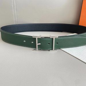 Men's belt designer classic reversible belt for man genuine calfskin belts official waistband factory direct sales vintage retro couple