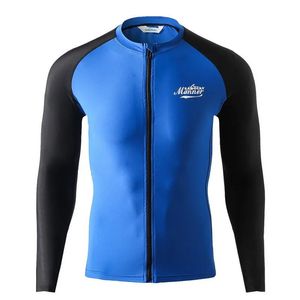 Jackets Menino de protetor solar masculino Solas de surf com zíper de maiô antiuv esportes de água ao ar livre