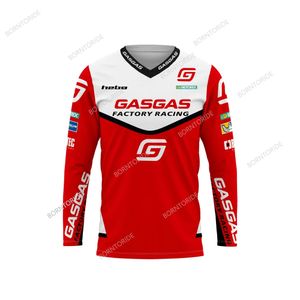 MTB Gasgas Enduro Motorcycle Mountain Bike Team Downhill Jersey Offroad DH MX Rower Locomotive Shirt Cross Country Mountain 240109