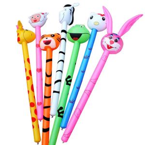 120cm Cartoon Inflatable Balloon Animal Long Inflatable Hammer No Wounding Kids Stick Toy Baby Children Toys Random Style BJ