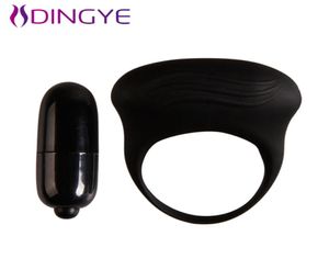 w1024 Pretty Love 100 Silicone Vibrating Cock RingDelay EjaculationPenis RingWaterproof Cock Ring Sex Toys For men5026977