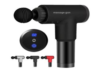 Mais novo estimulador muscular arma de massagem vibratória terapia de relaxamento profundo exercício de fitness alívio da dor massageador elétrico para body7421725