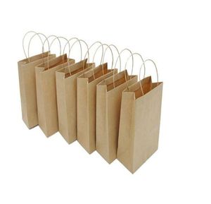 300pcs biżuteria worek papieru Mini Kraft Paper Gift Bag Wedding Party Candy Food Packaging Bag 10512CM1896471