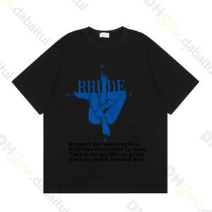 Primavera Verão Rhude Camiseta Homem Camisetas Mulheres Tees Skate Oversize Homens Manga Curta T-shirt Marca de Luxo Homens Camisetas Tamanho Asiático S-xxl 6cim7