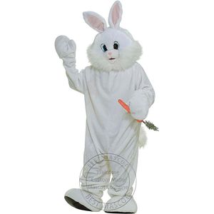 Halloween Super Cute White Rabbit Mascot Costume for Party Cartoon Posta